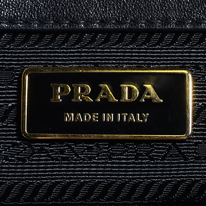 Prada Tessuto Nylon Origami Pleated Tote Black 8 of 11
