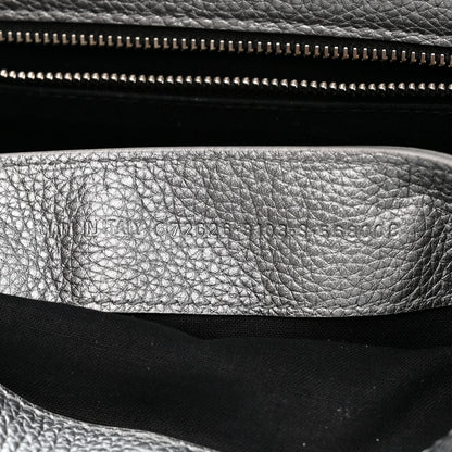 Balenciaga Metallic Calfskin LED Logo Projector Top Handle Bag Silver 7 of 17