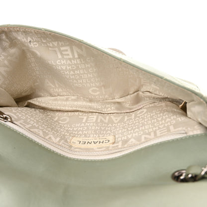 Chanel Lambskin Diamond Stitched CC CC East West Flap Light Green 5 of 12