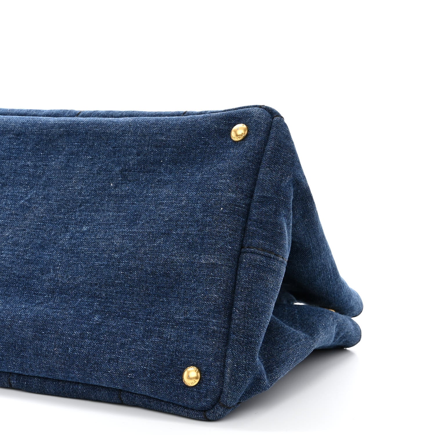 Prada Denim Logo Tote Bleu 11 of 11