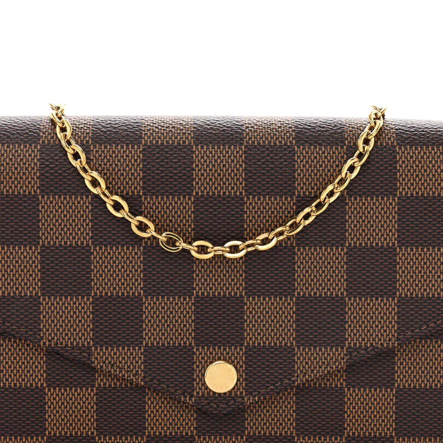 Damier Ebene Pochette Felicie Chain Wallet