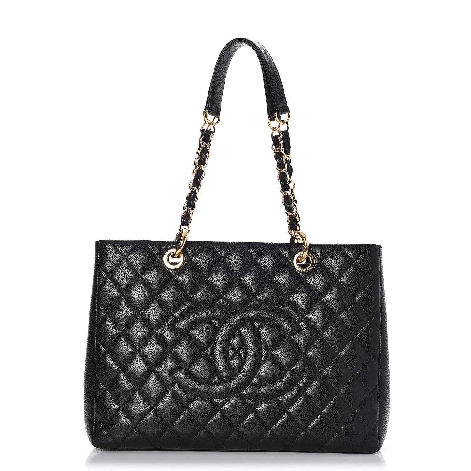 Chanel Caviar Quilted Grand Shopping Tote GST Black 1 of 8