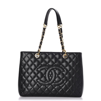 Chanel Caviar Quilted Grand Shopping Tote GST Black 1 of 8