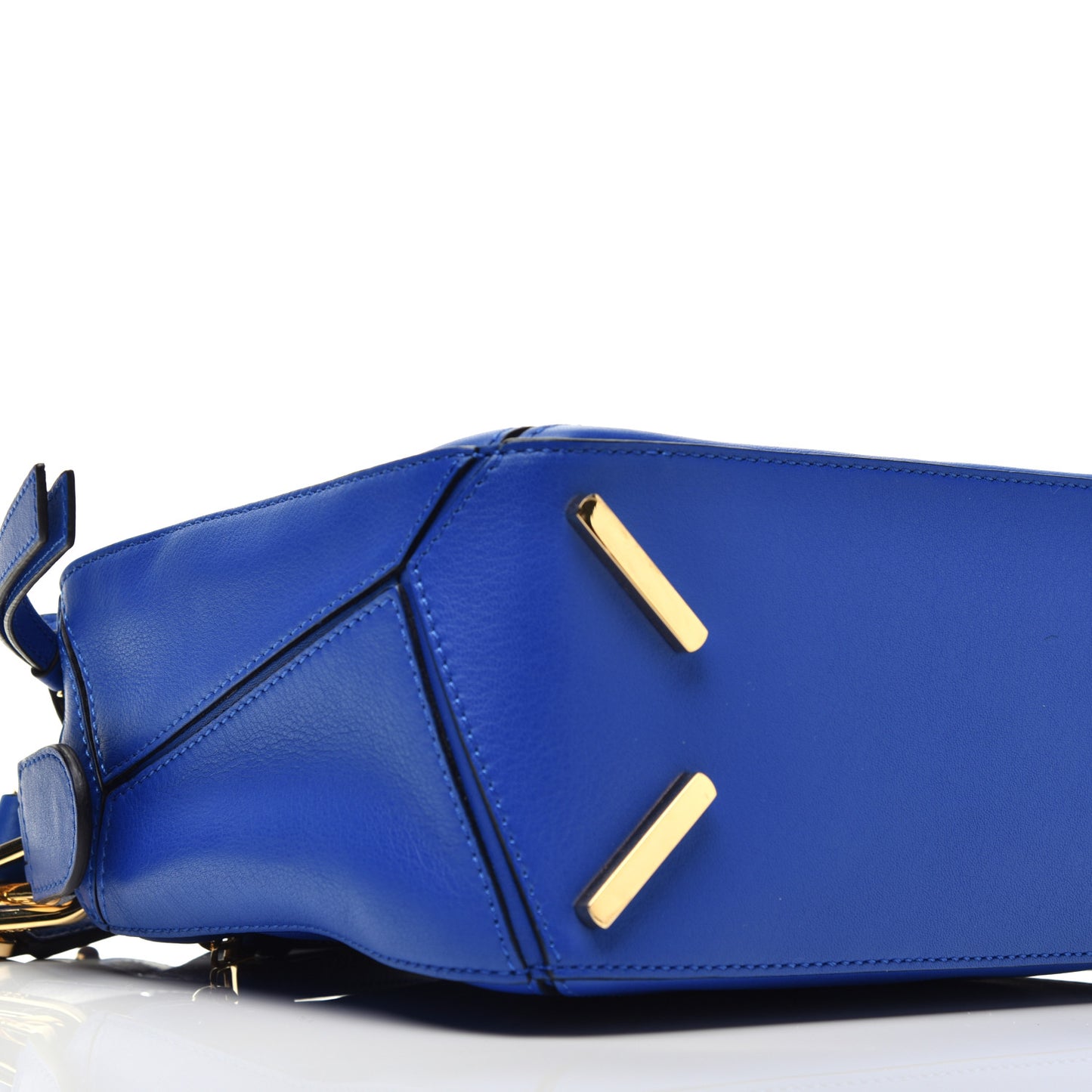 Calfskin Small Puzzle Bag Electric Blue