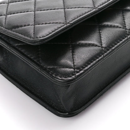 Chanel Lambskin Quilted Trendy CC Wallet On Chain WOC Black 11 of 12