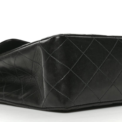 Chanel Lambskin Quilted Jumbo Single Flap Black 9 of 10
