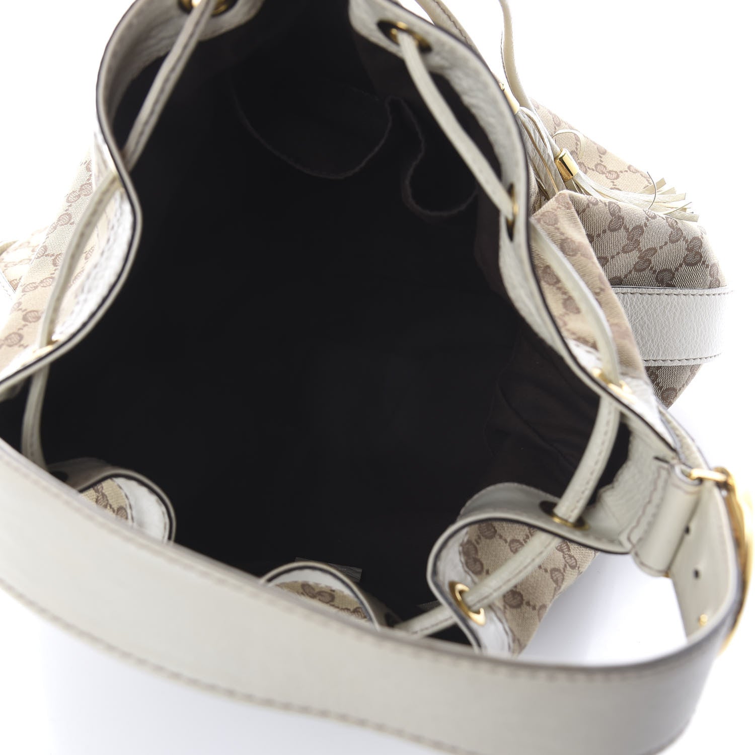 Gucci Monogram Medium Interlocking Icon Shoulder Bag White 4 of 8