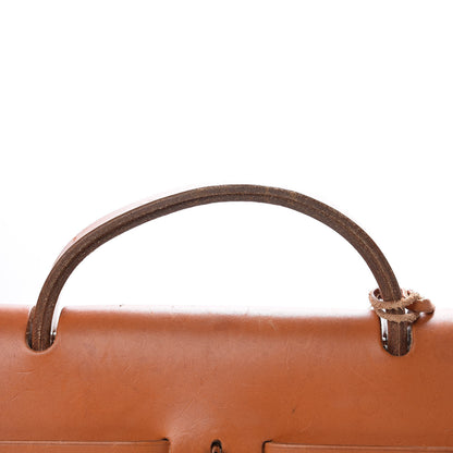 Hermes Toile Vache Calfskin Herbag 40 GM Natural 18 of 29