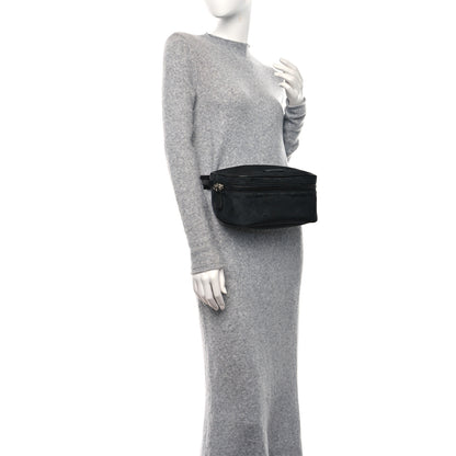 Gucci Nylon Monogram Fanny Pack Belt Bag Black 2 of 12