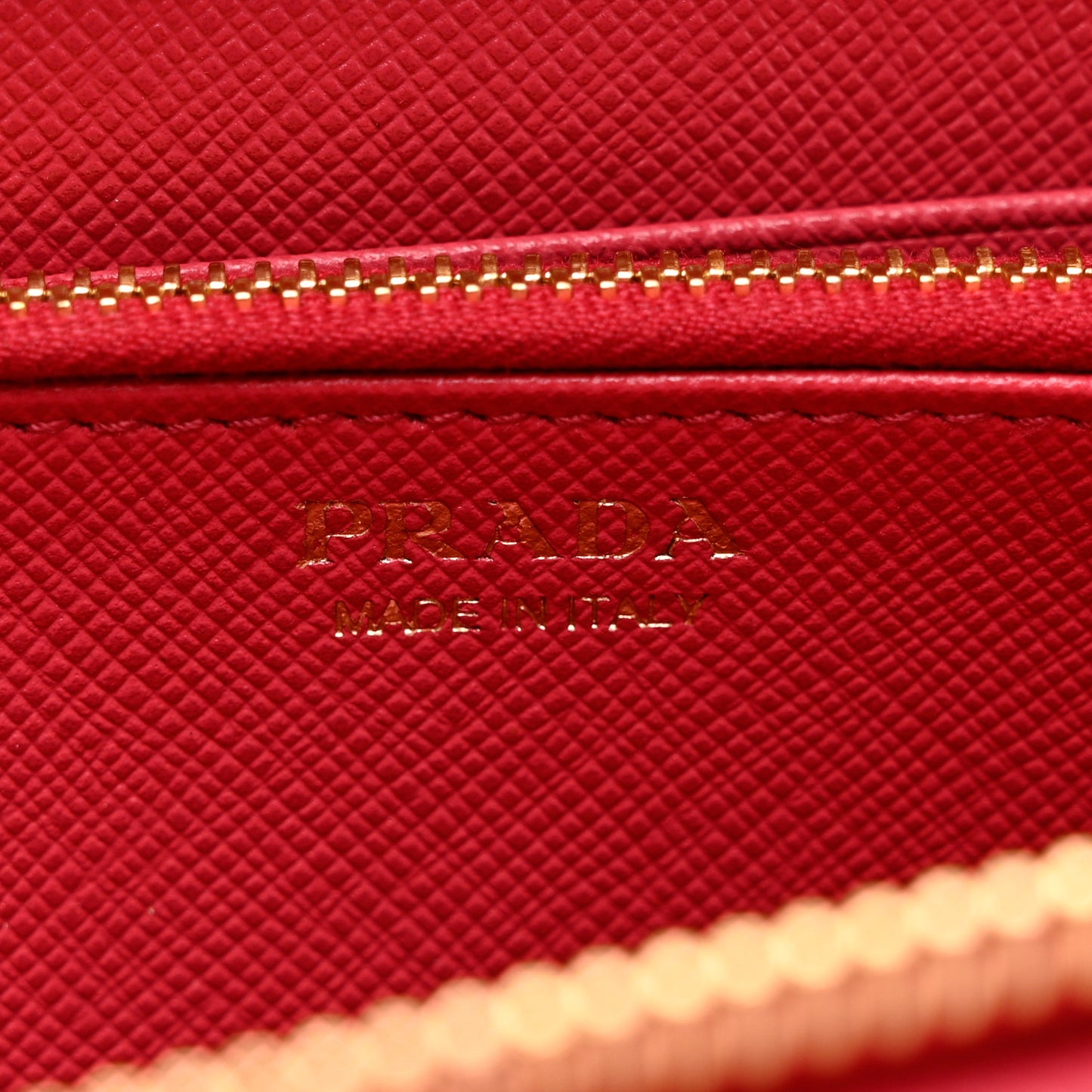 Saffiano Metal Zip Around Wallet Peonia