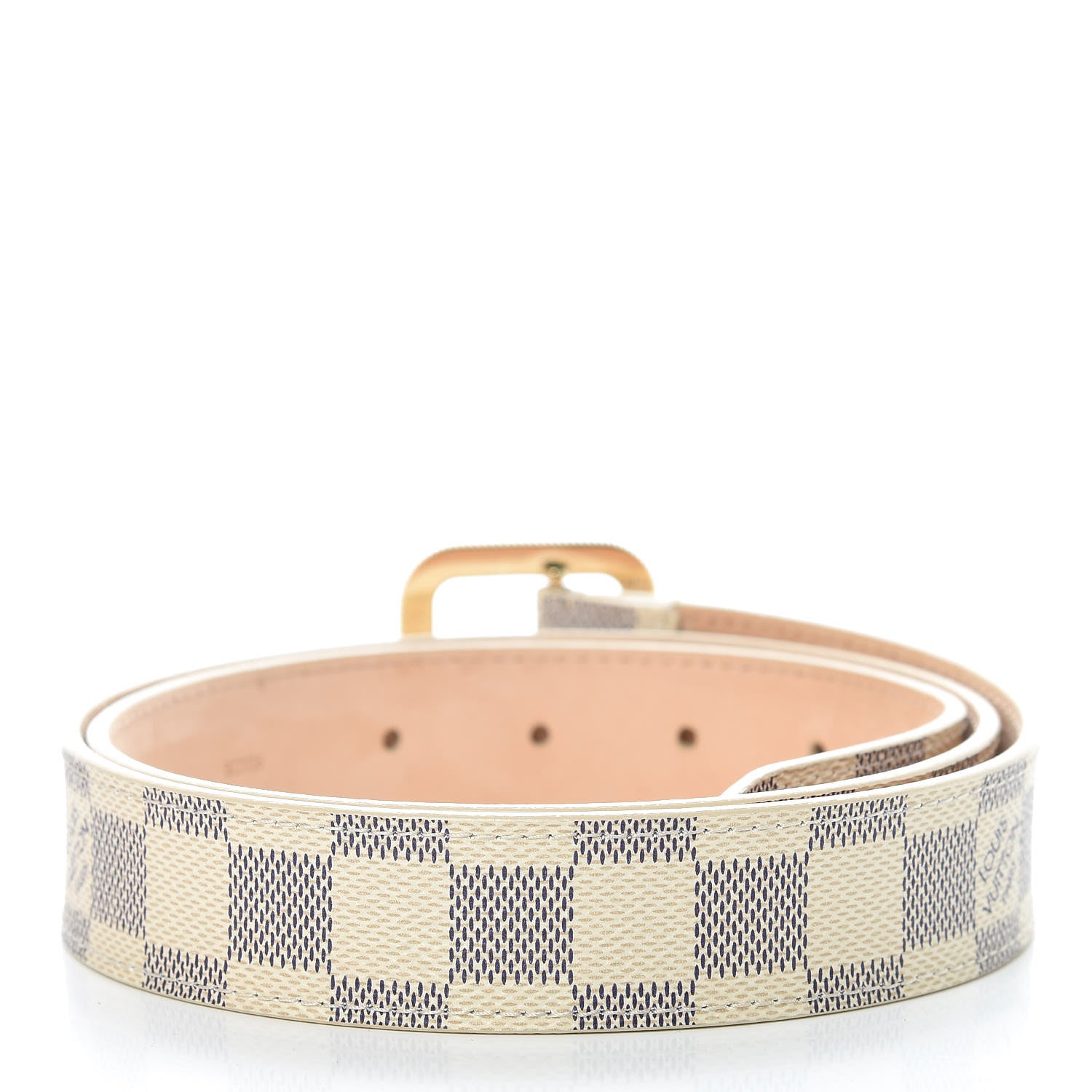 Louis Vuitton Damier Azur 30mm Tresor Belt 90 36 3 of 9