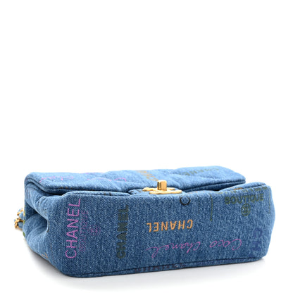 Chanel Denim Quilted Mini Denim Mood Rectangular Flap Blue Multicolor 4 of 11