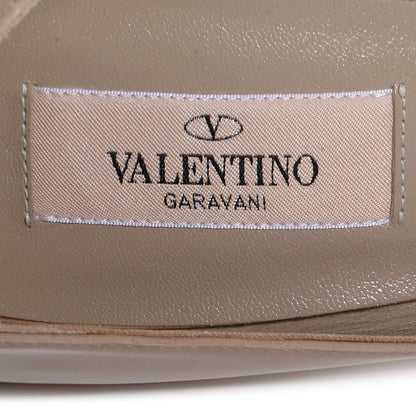 Valentino Garavani Patent Couture Bow Peep Toe d'Orsay 15/110mm Pumps 40 Poudre 7 of 7