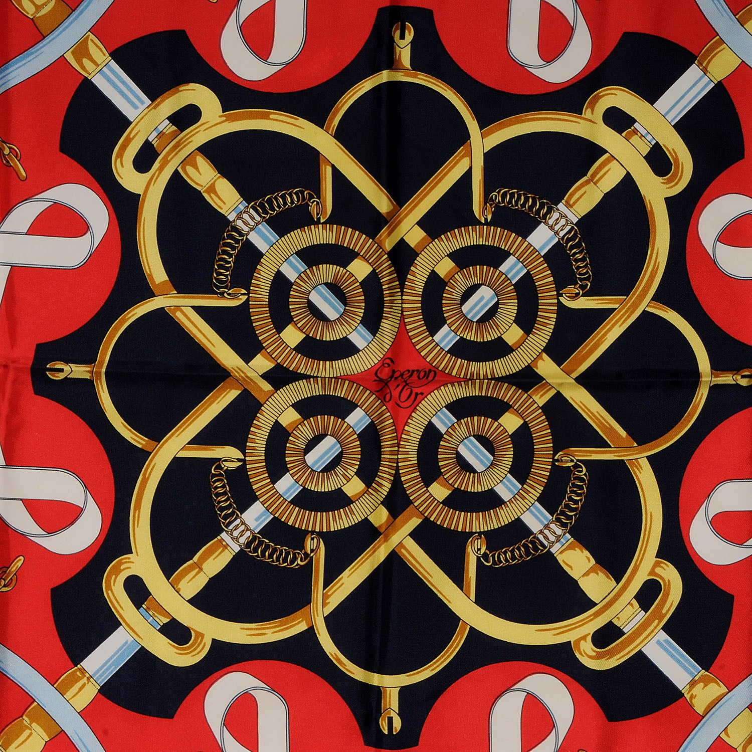 Hermes Silk Eperon D'Or Scarf 90 1 of 5
