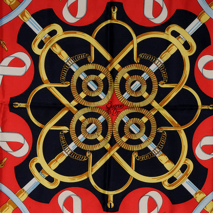 Hermes Silk Eperon D'Or Scarf 90 1 of 5