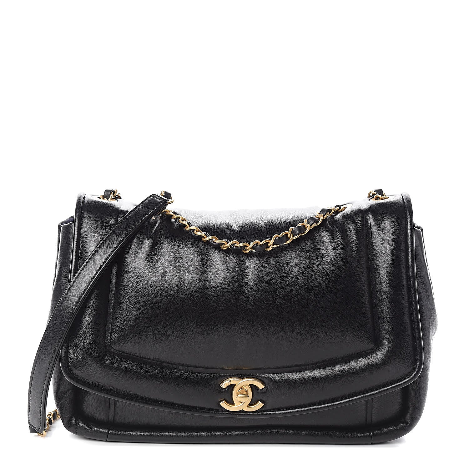 Chanel Lambskin Medium Simply Flap Black 1 of 10