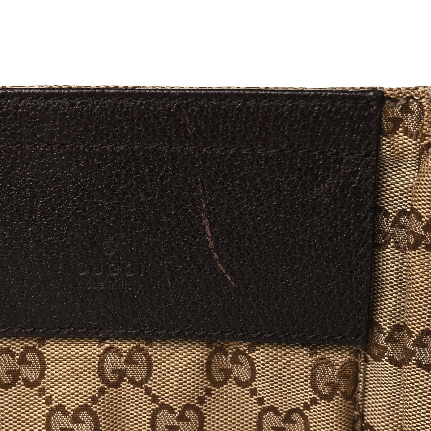 Gucci GG Monogram Double Pocket Belt Bag Dark Brown 9 of 9