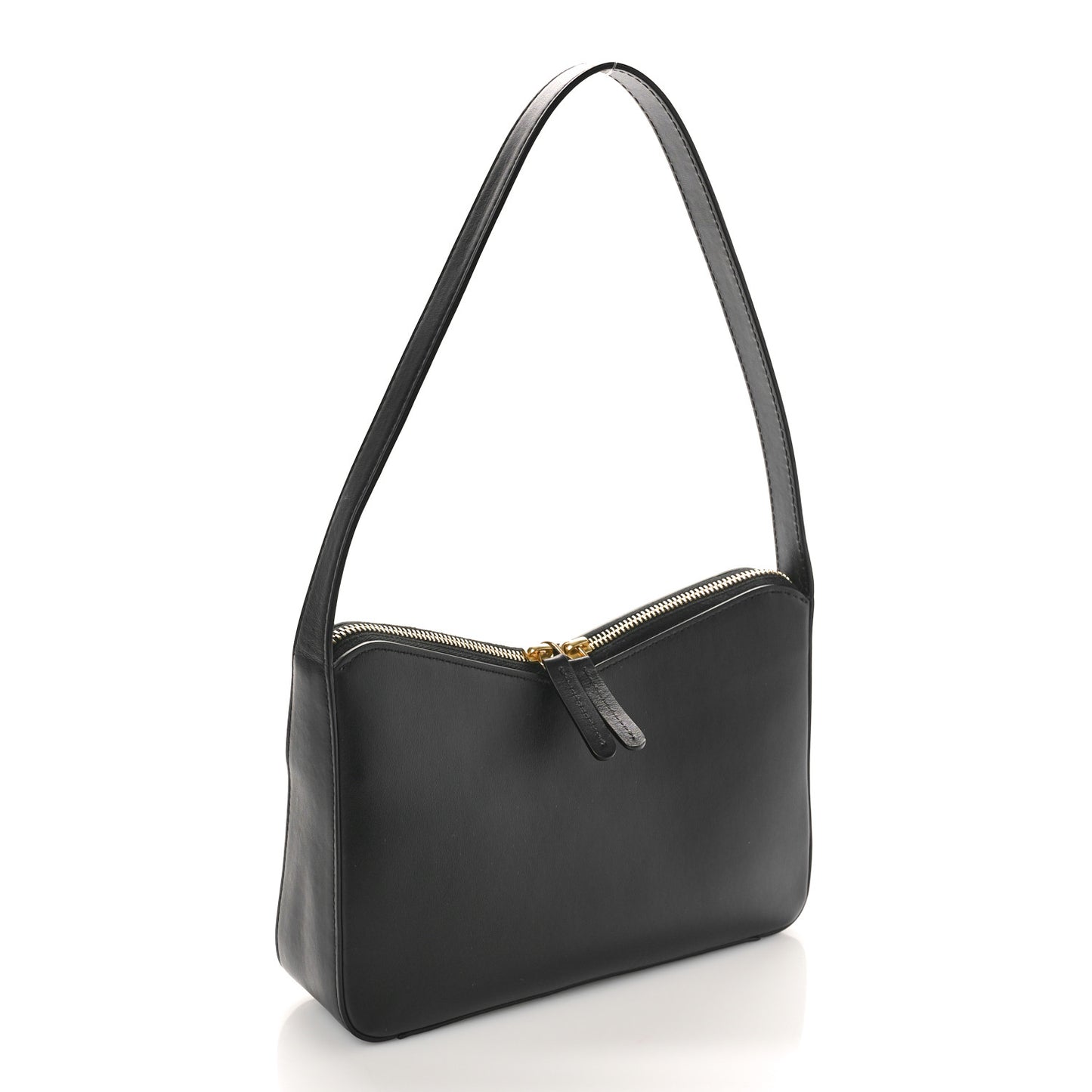 MANSUR GAVRIEL Smooth Calfskin Mini M Frame Bag Black