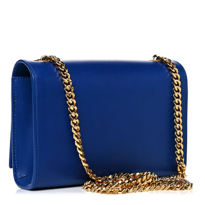 Saint Laurent Calfskin Small Classic Monogram Kate Tassel Satchel Royal Blue 3 of 16