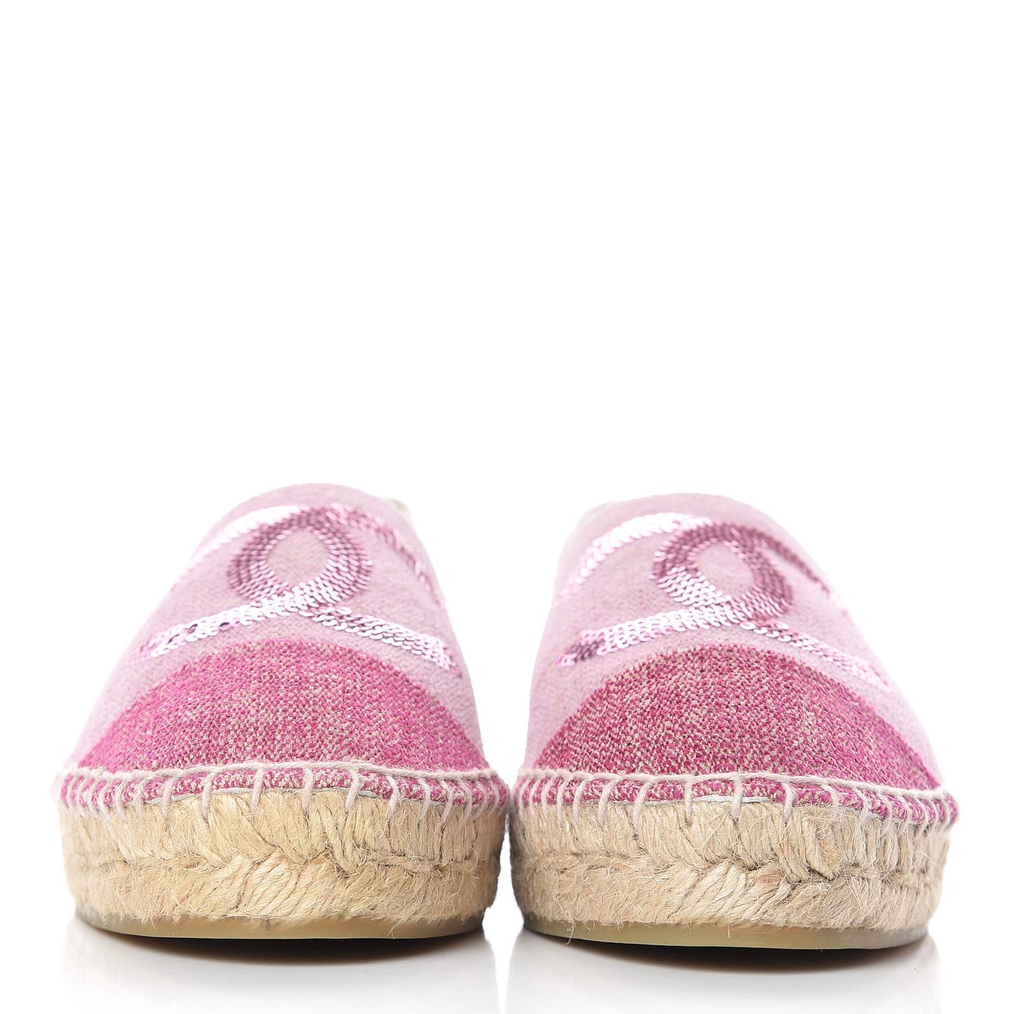Toile Sequin CC Espadrilles 37 Pink Dark Pink