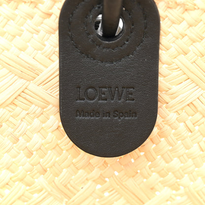 Loewe Iraca Palm Calfskin Medium Anagram Basket Bag Natural Black 6 of 13