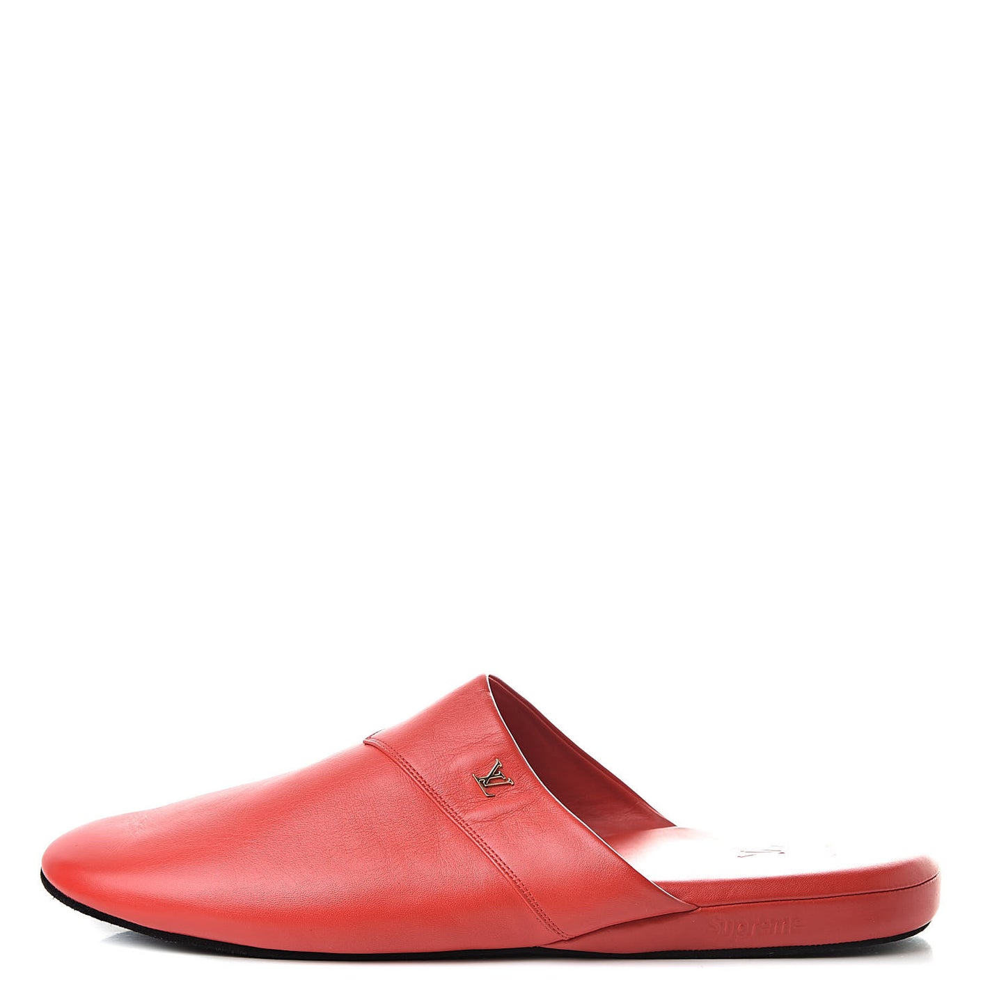 X SUPREME Lambskin Mens Hugh Slippers 9 Rouge