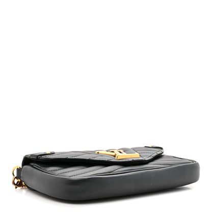 Louis Vuitton Calfskin New Wave Chain Pochette Black 4 of 11