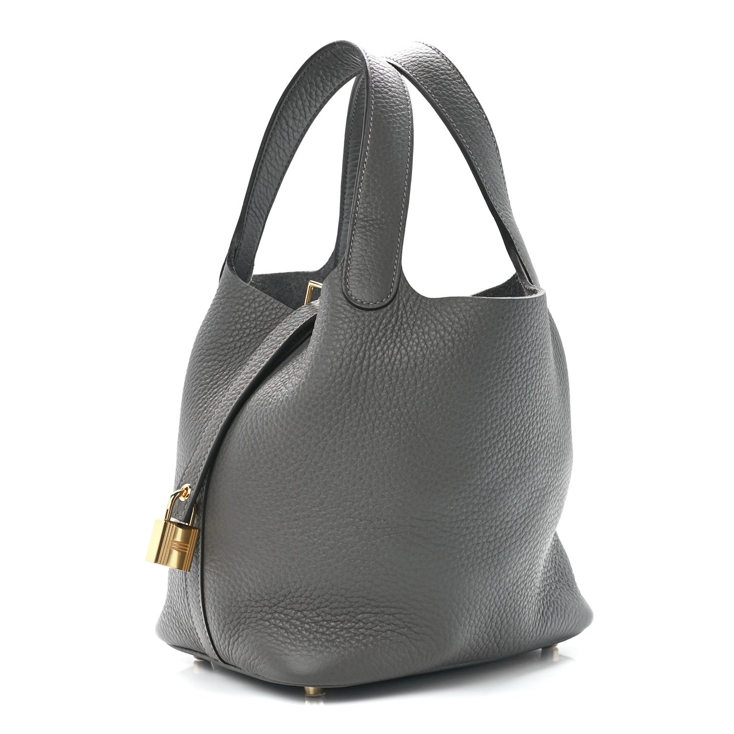 Taurillon Clemence Picotin Lock 18 PM Gris Meyer