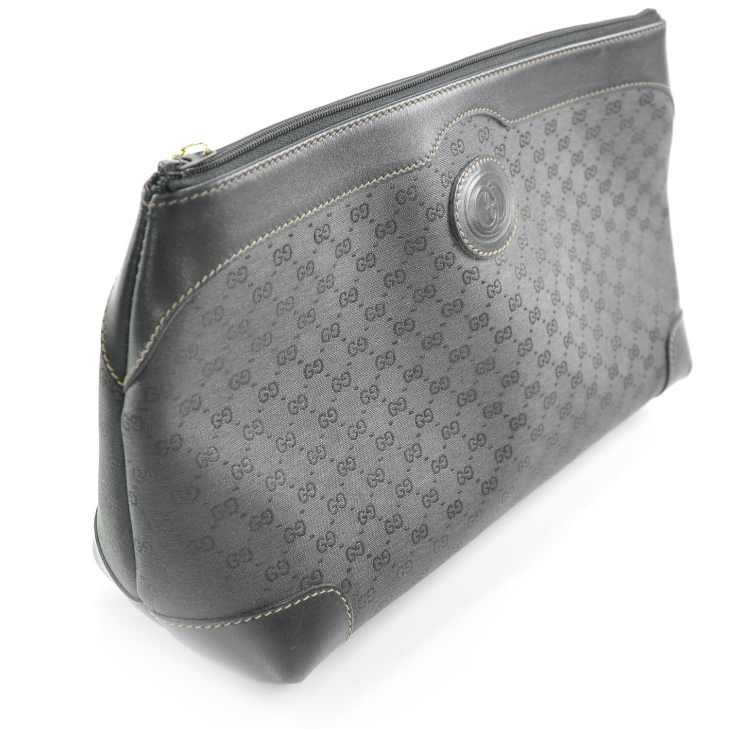Gucci Monogram Cosmetic Pouch Black 2 of 9