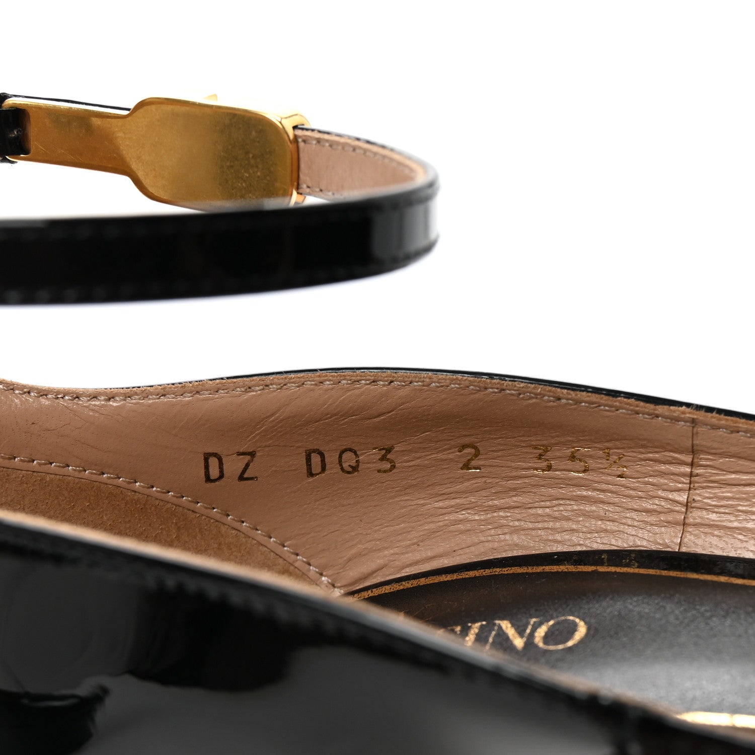 Valentino Garavani Patent Tan-Go 55/155mm Platform Sandals 35.5 Black 9 of 9