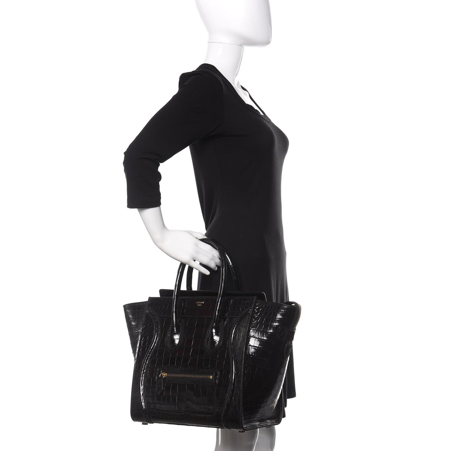 Crocodile Mini Luggage Black