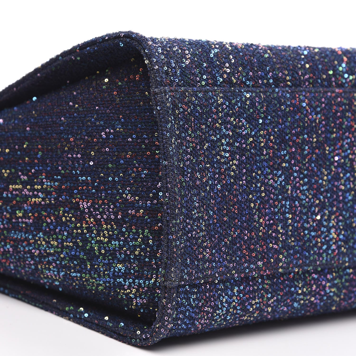 Chanel Viscose Sequins Medium Deauville Tote Navy 9 of 11