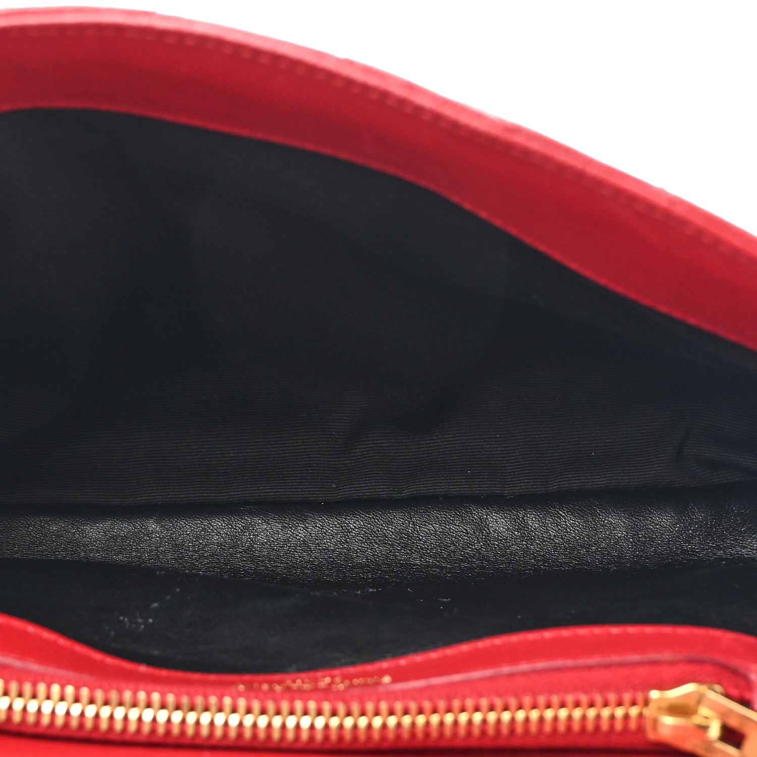 Saint Laurent Sheepskin Matelasse Chevron Monogram Medium College Bag Rouge 5 of 13