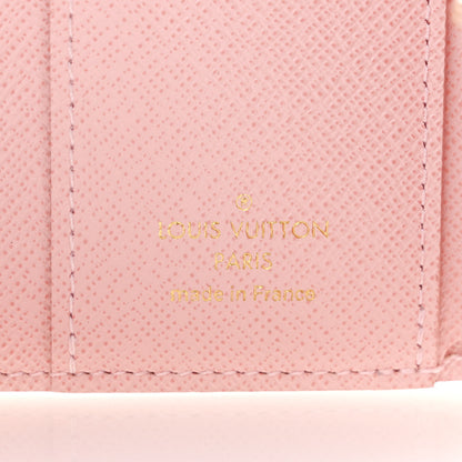 Louis Vuitton Damier Azur Studded Zoe Wallet Rose Ballerine 6 of 12