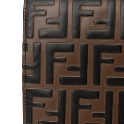 Fendi Vitello Liberty Bi-Color FF 1974 Embossed Chain Strap Kan U Shoulder Bag Black Maya 20 of 22