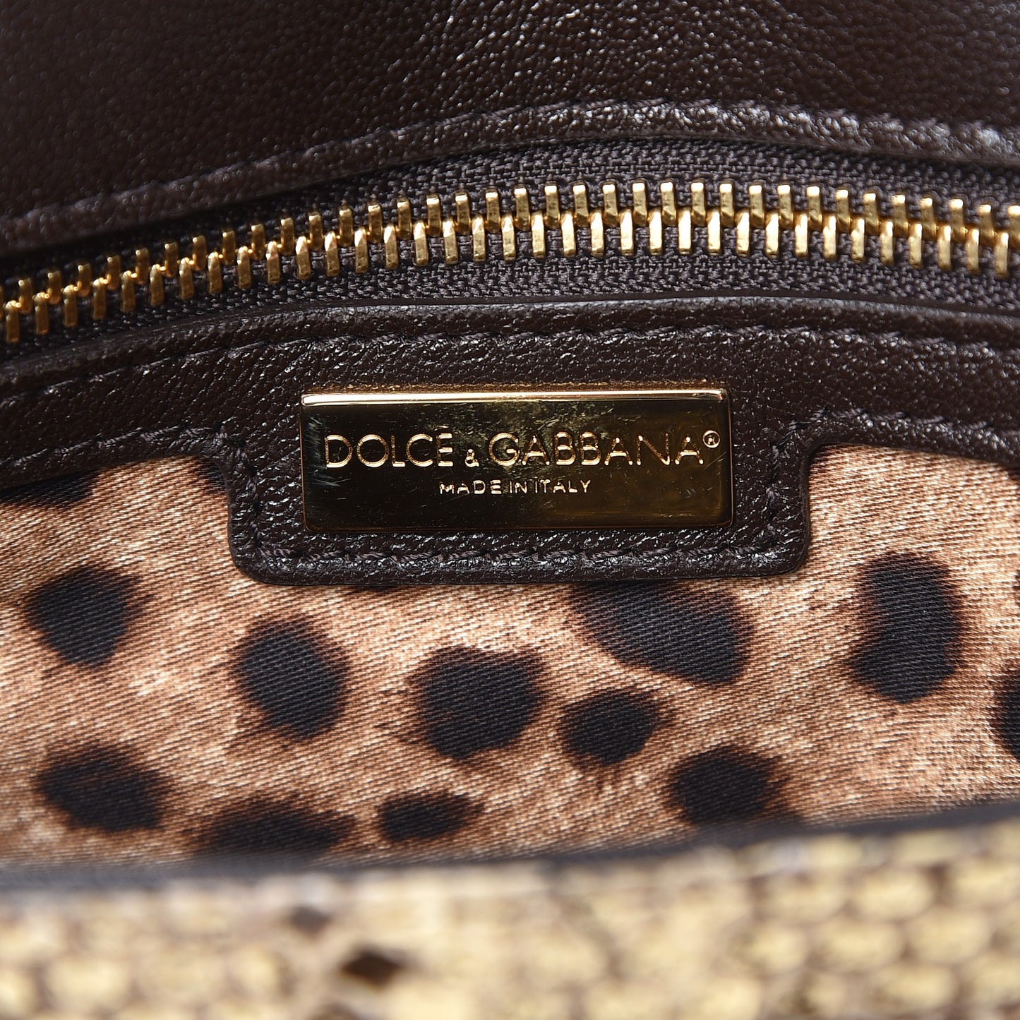 Python Large Miss Sicily Satchel Beige