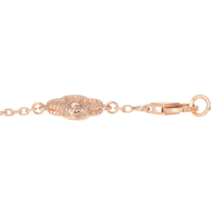 Van Cleef & Arpels 18K Rose Gold 6 Motifs Sweet Alhambra Bracelet 5 of 7