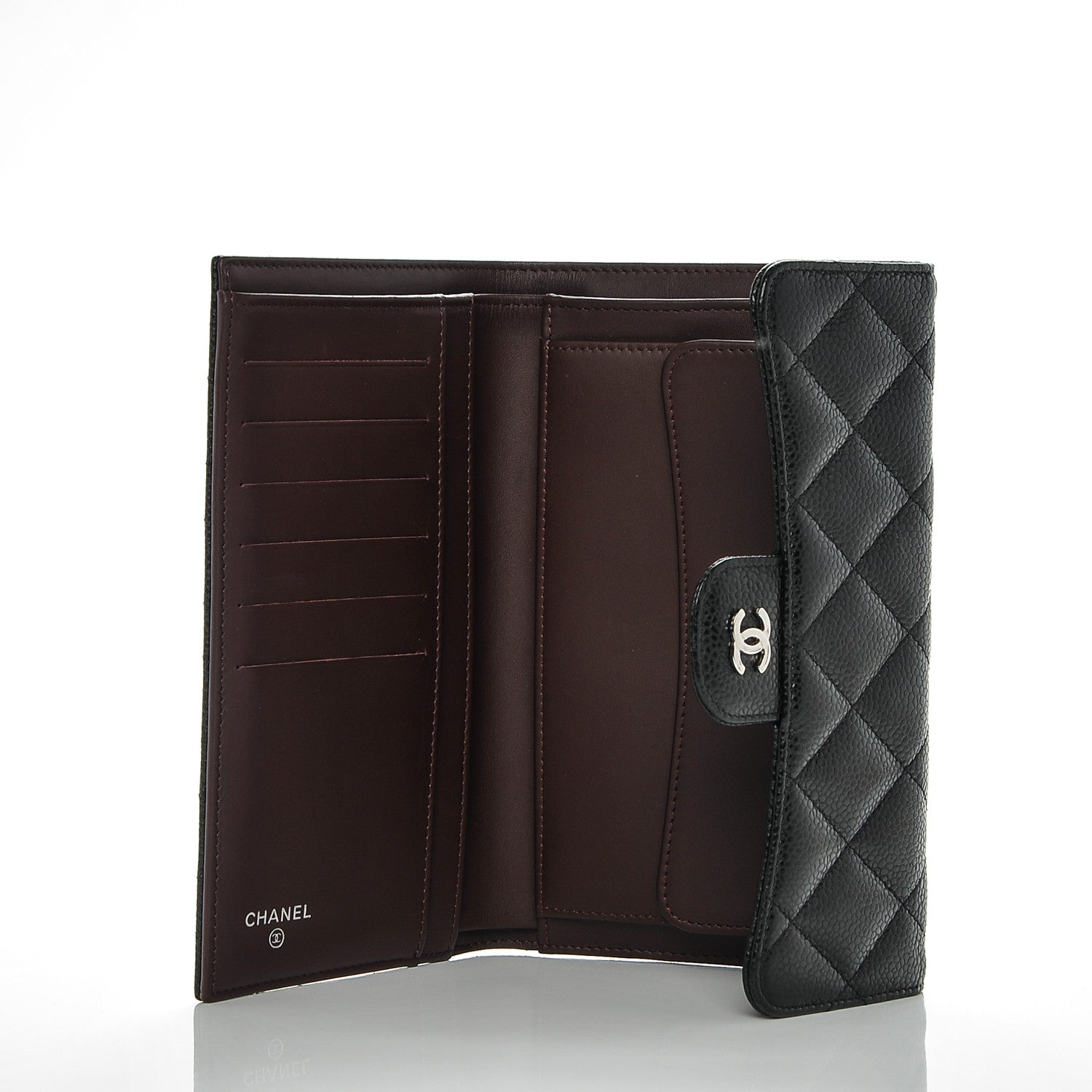 Chanel Caviar Quilted Large Flap Wallet Black 5 of 8