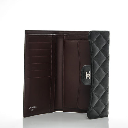 Chanel Caviar Quilted Large Flap Wallet Black 5 of 8