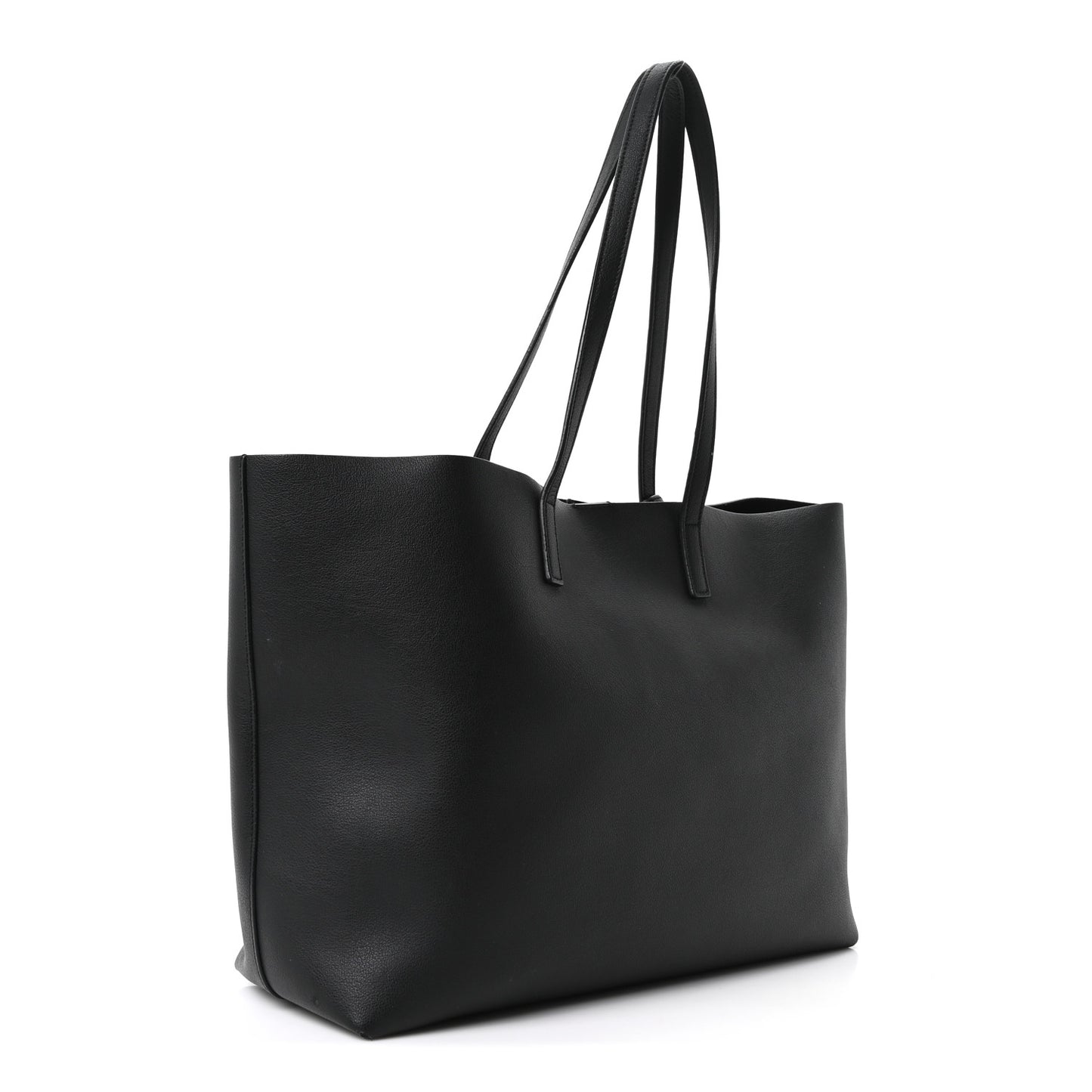 Calfskin Large Shopping Tote Black