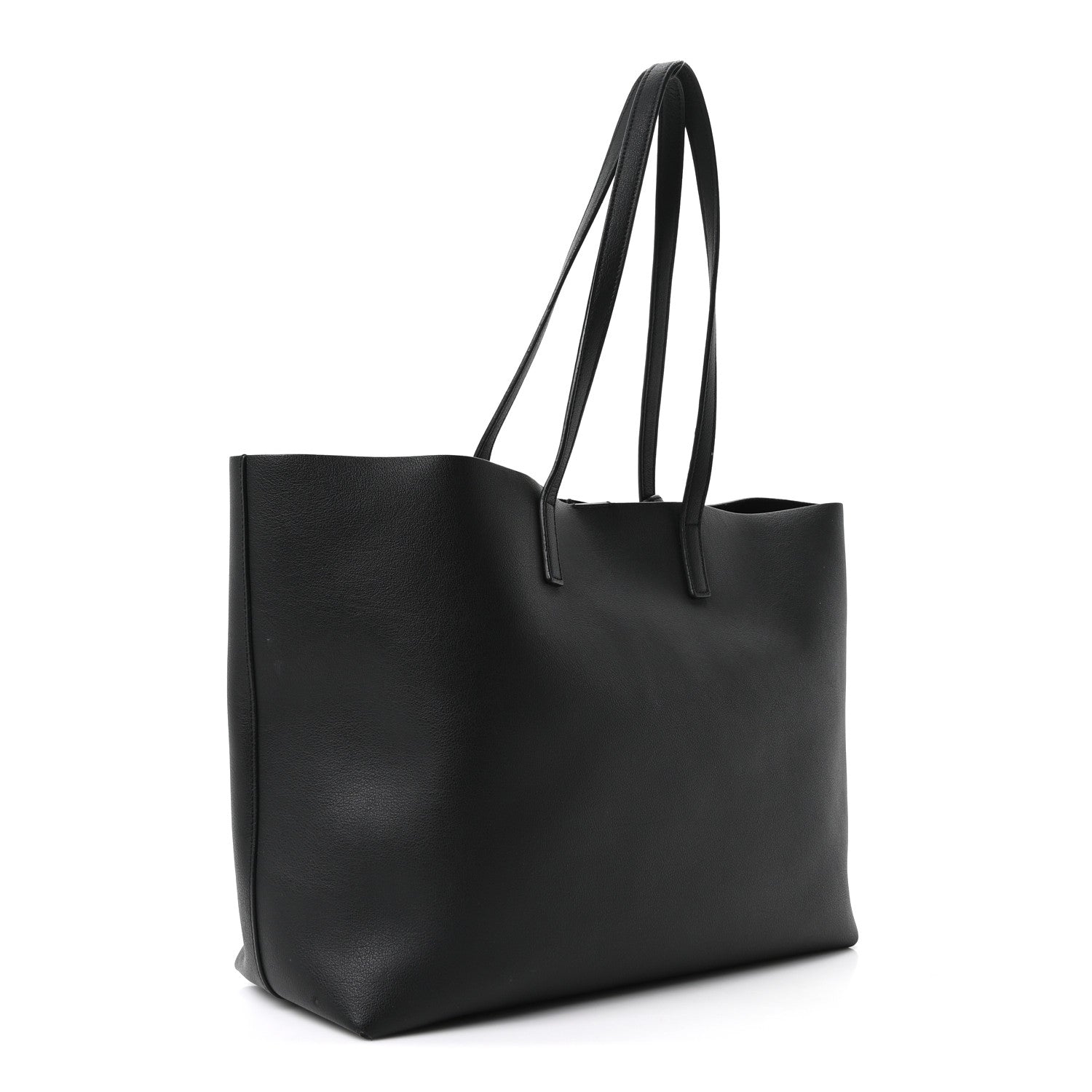Saint Laurent Calfskin Large Shopping Tote Black 8 of 10