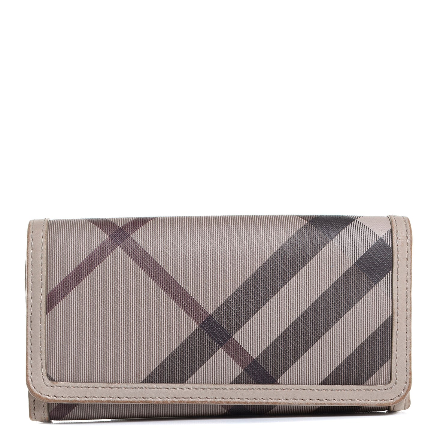 Smoked Check Penrose Continental Wallet