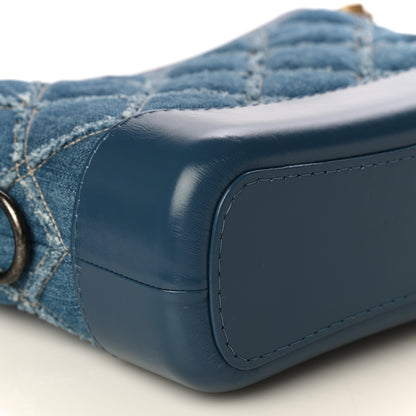 Chanel Denim Calfskin Small Gabrielle Hobo Blue 8 of 10