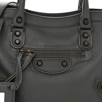 Balenciaga Chevre Classic Hardware Metallic Edge S City Gris Fossile 7 of 9