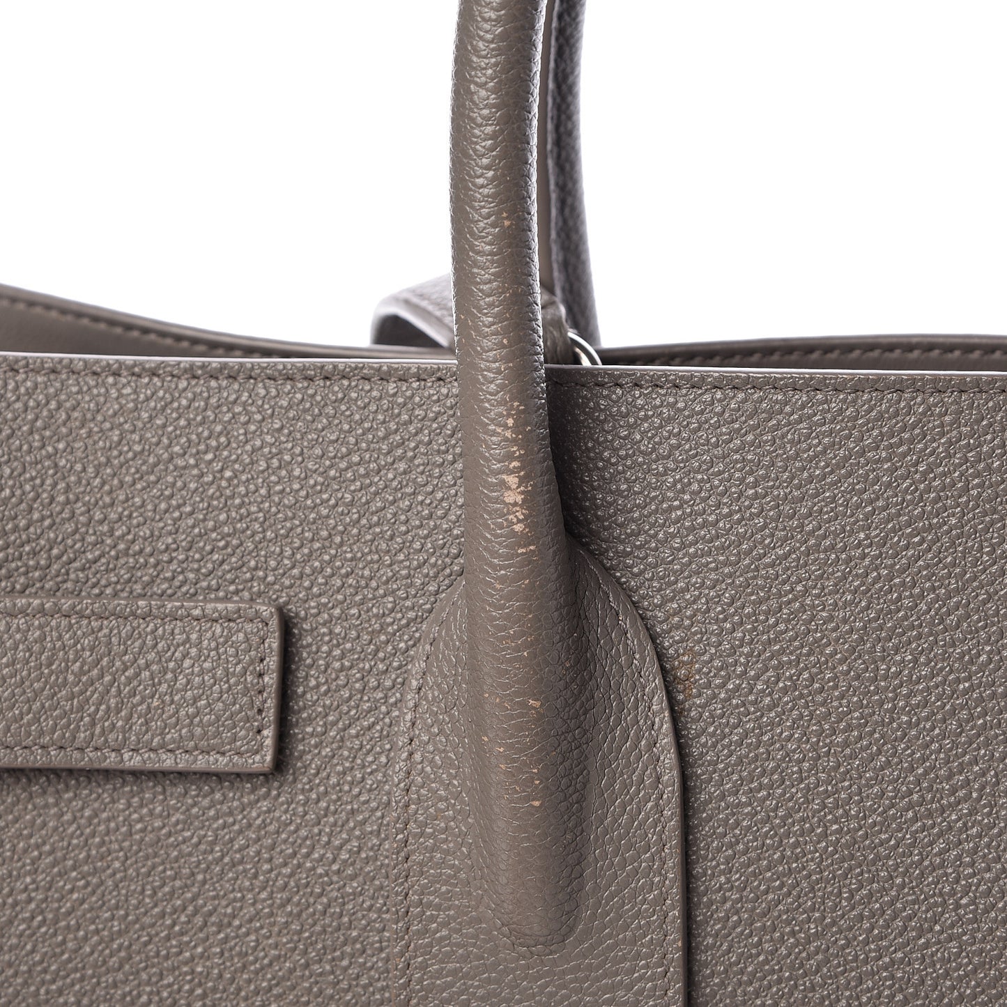Grained Calfskin Small Sac De Jour Fog