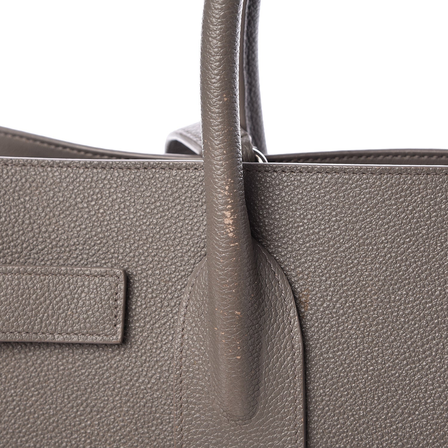 Saint Laurent Grained Calfskin Small Sac De Jour Fog 15 of 17