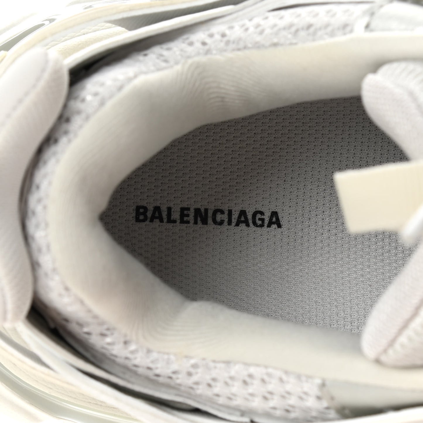 Mesh Nylon Womens Track Sneakers 39 White