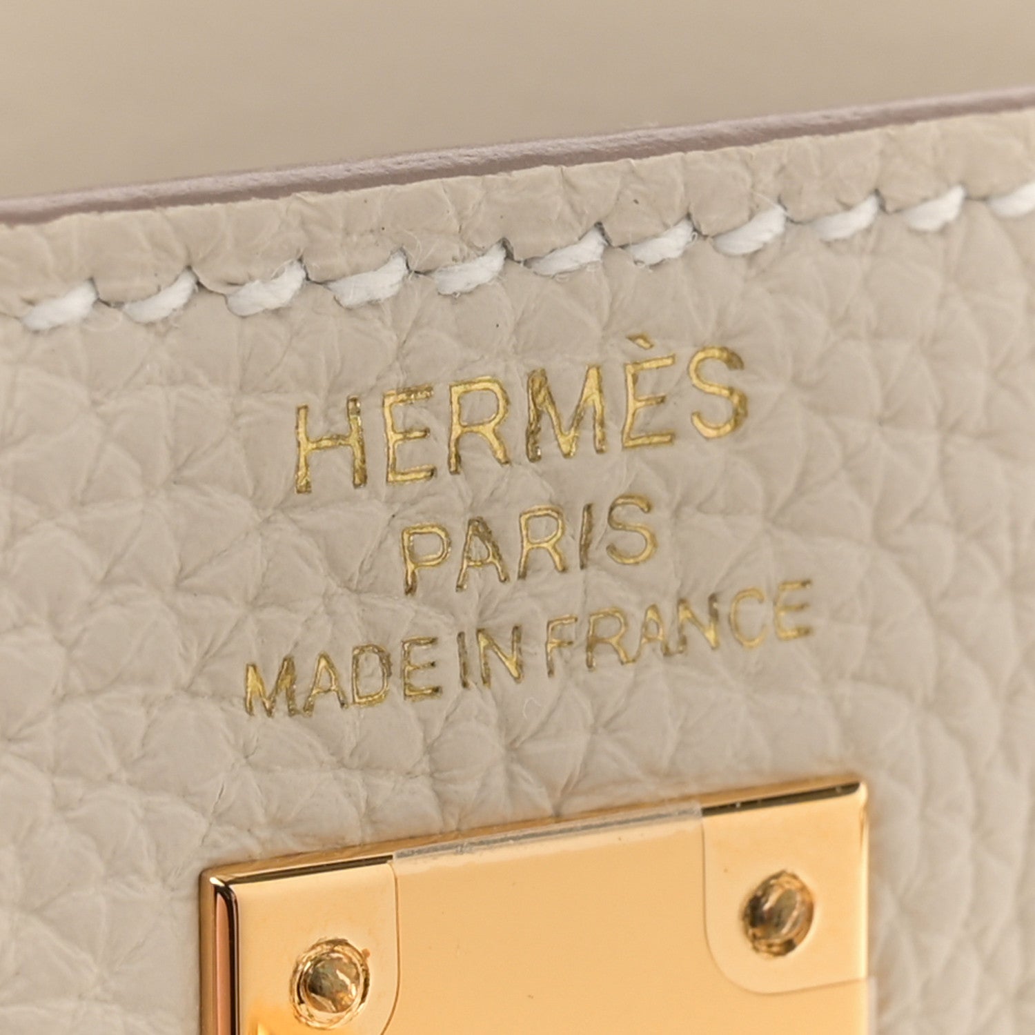 Hermes Togo Kelly Retourne 25 Craie 6 of 11