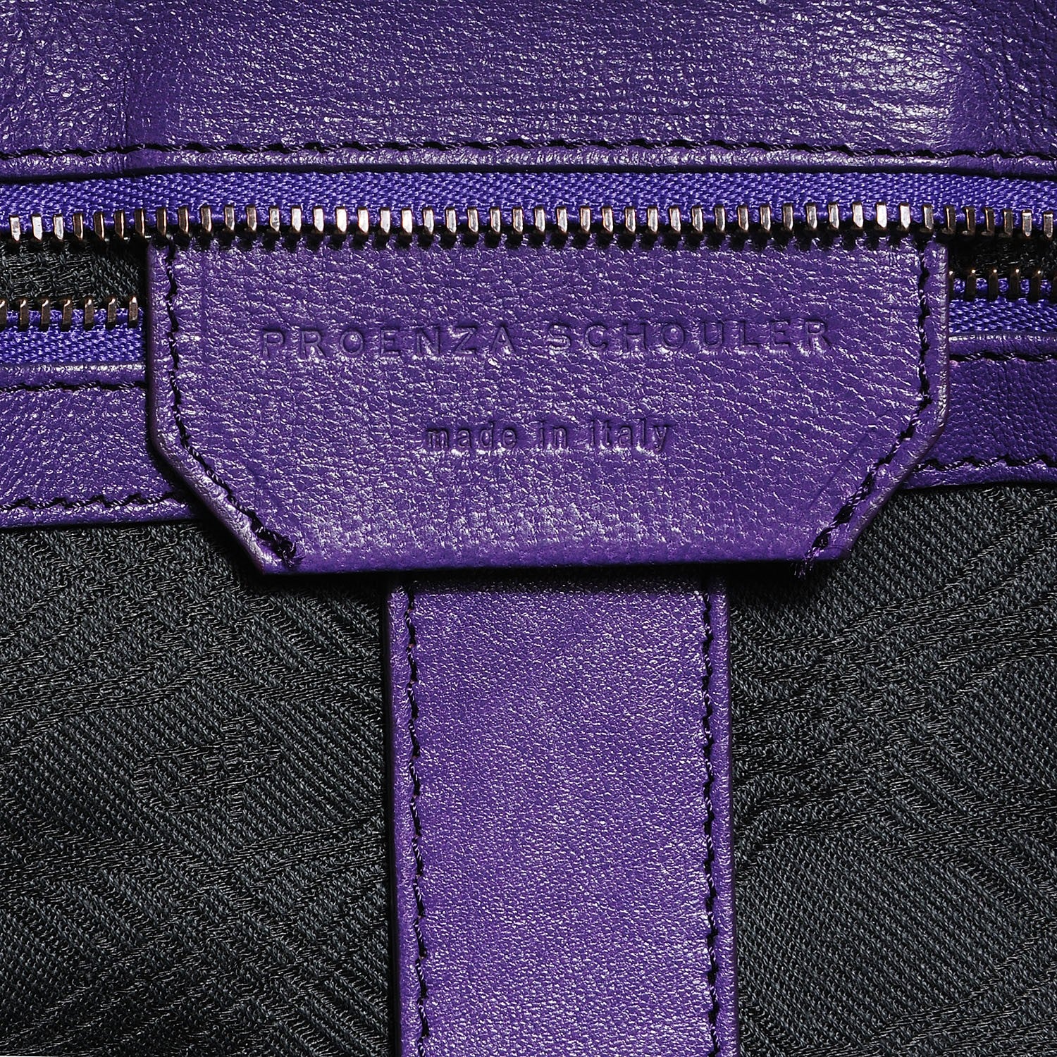 Proenza Schouler Lambskin Large PS1 Satchel Violet 9 of 12