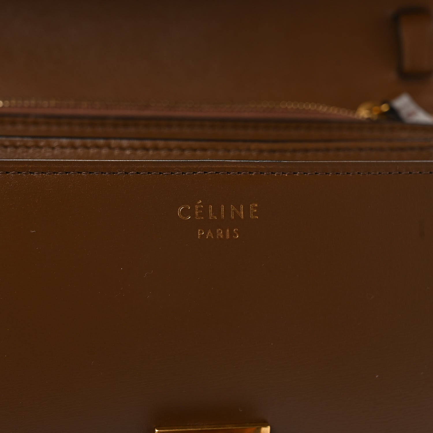 Celine Box Calfskin Medium Classic Box Flap Bag Camel 6 of 8